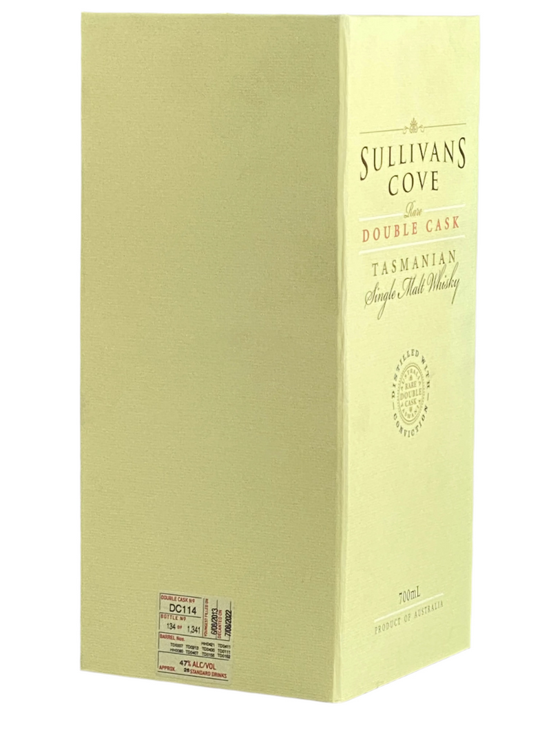 Sullivans Cove Double Cask DC114 Single Malt Whisky 700ml.