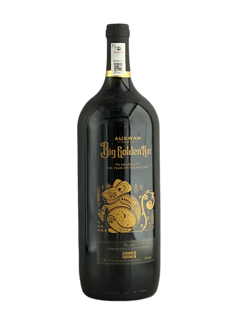 Auswan Creek Big Golden Rat Merlot 2019 1.5L