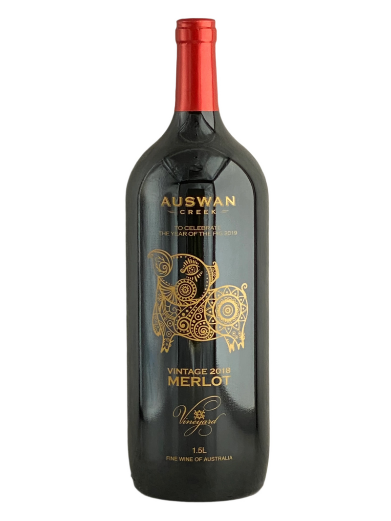 Auswan Creek Big Golden Pig Merlot 1.5L 2018