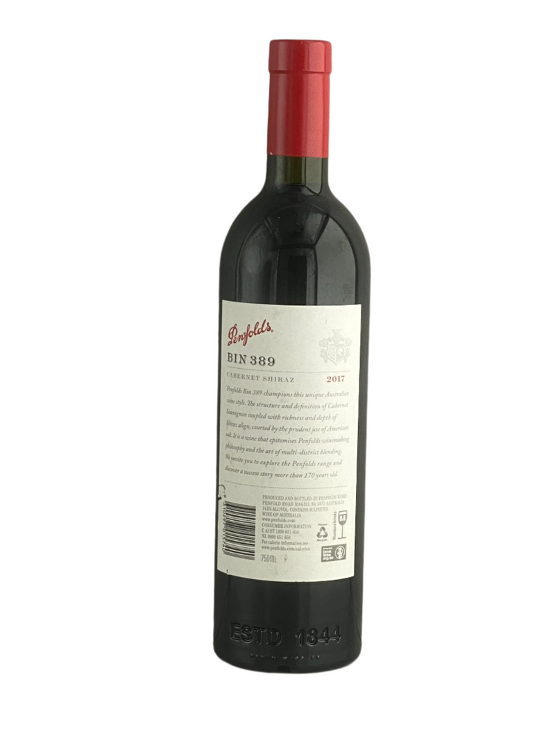 Penfolds 389 Shiraz Cabernet 2017 750ml