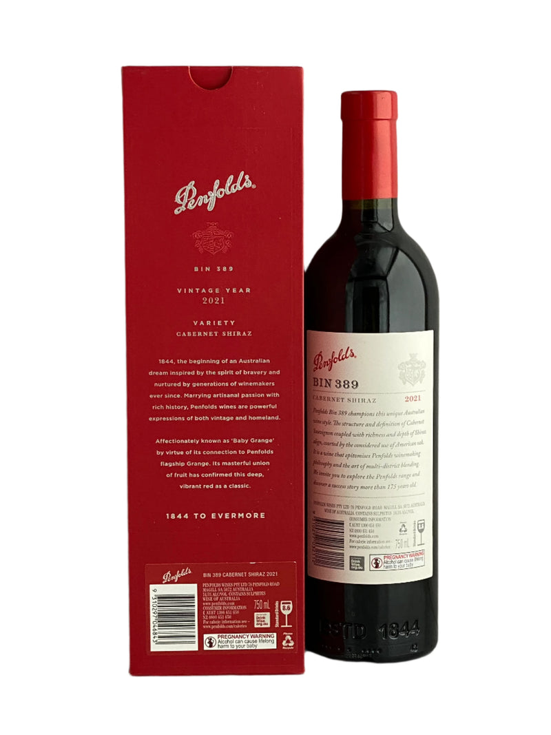 Penfolds Bin 389 Gift Box 2021 750ml – Premium Shiraz Cabernet Blend