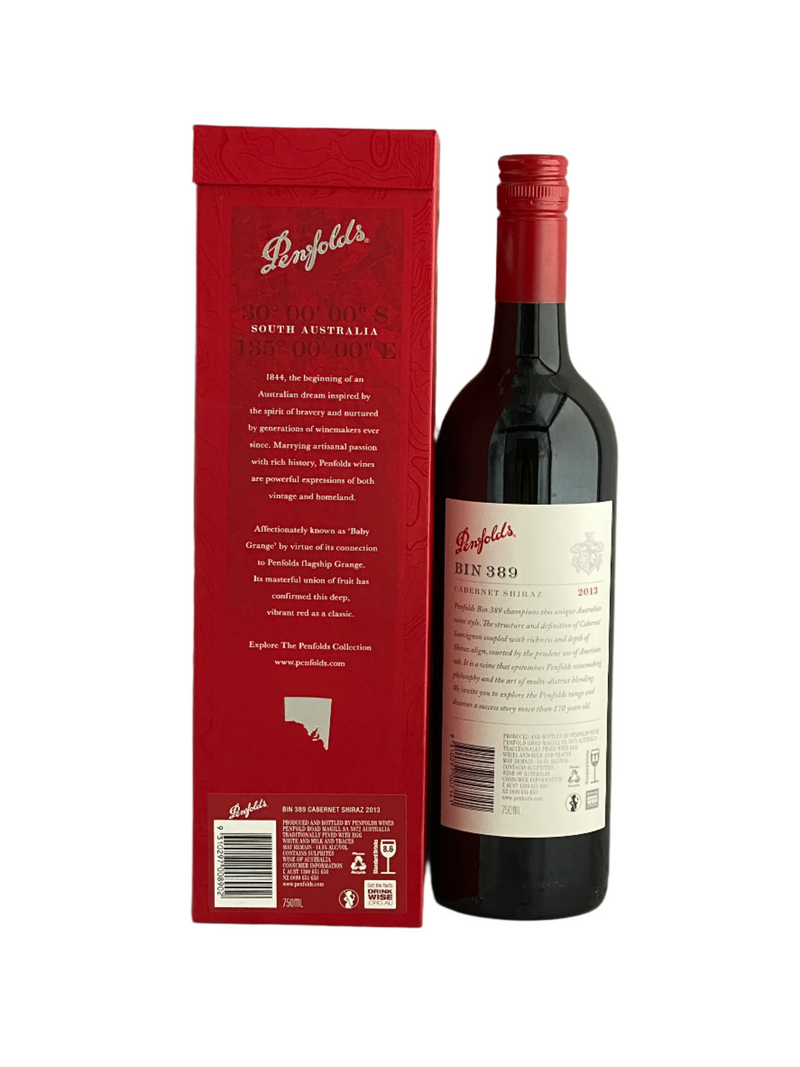 Penfolds Bin 389 Cabernet Shiraz 2013 Gift Box 750ml – Iconic Australian Red Wine