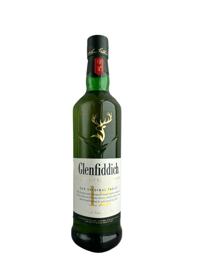 Glenfiddich 12 Year Old Single Malt Scotch Whisky – 700ml - CG LIQUOR