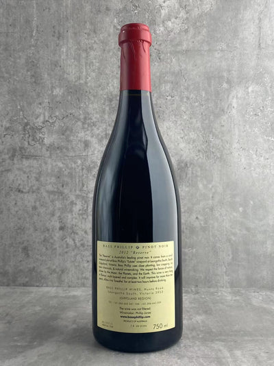 【B&S】Bass Phillip Reserve Pinot Noir 2012 750ml ID:016 - CG Liquor