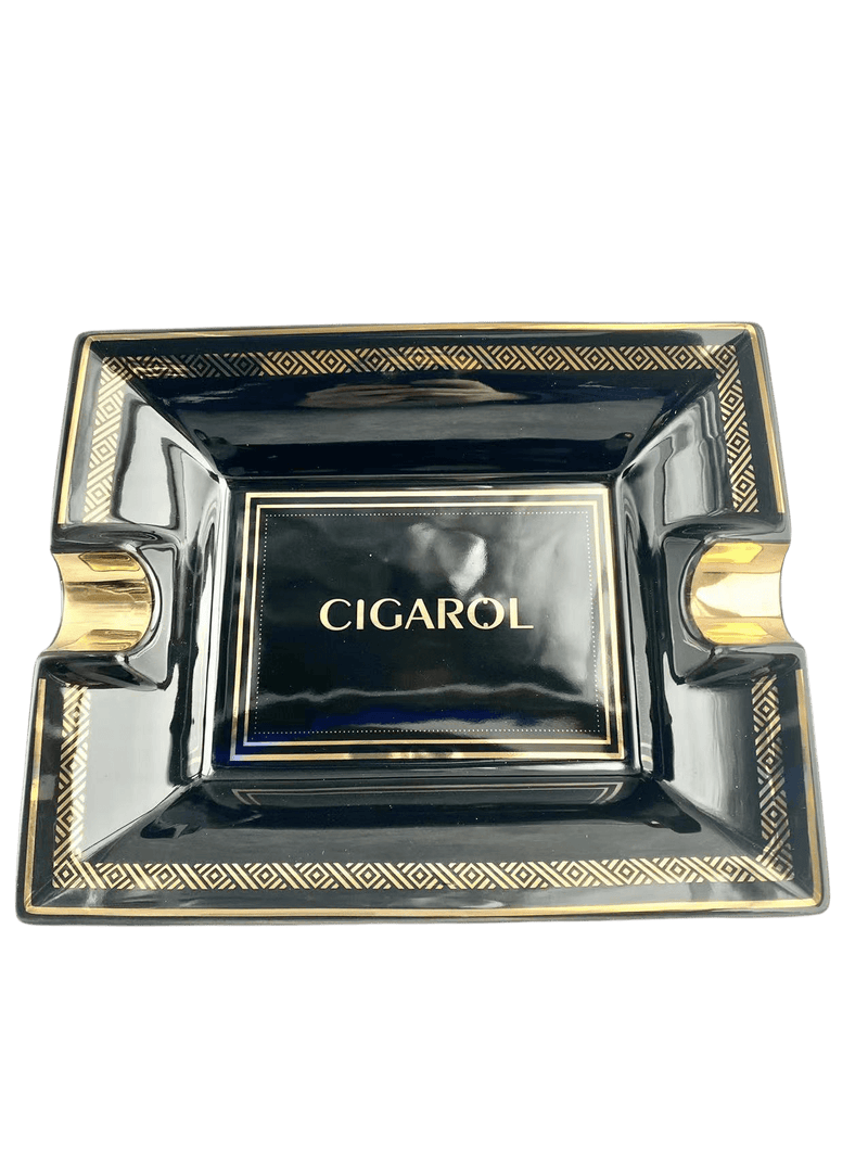 Cigarol Black/Gold Ashtray - CG LIQUOR