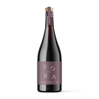 SORA Sparkling Dark Grape Wine 0% Alc 750ml - CG LIQUOR