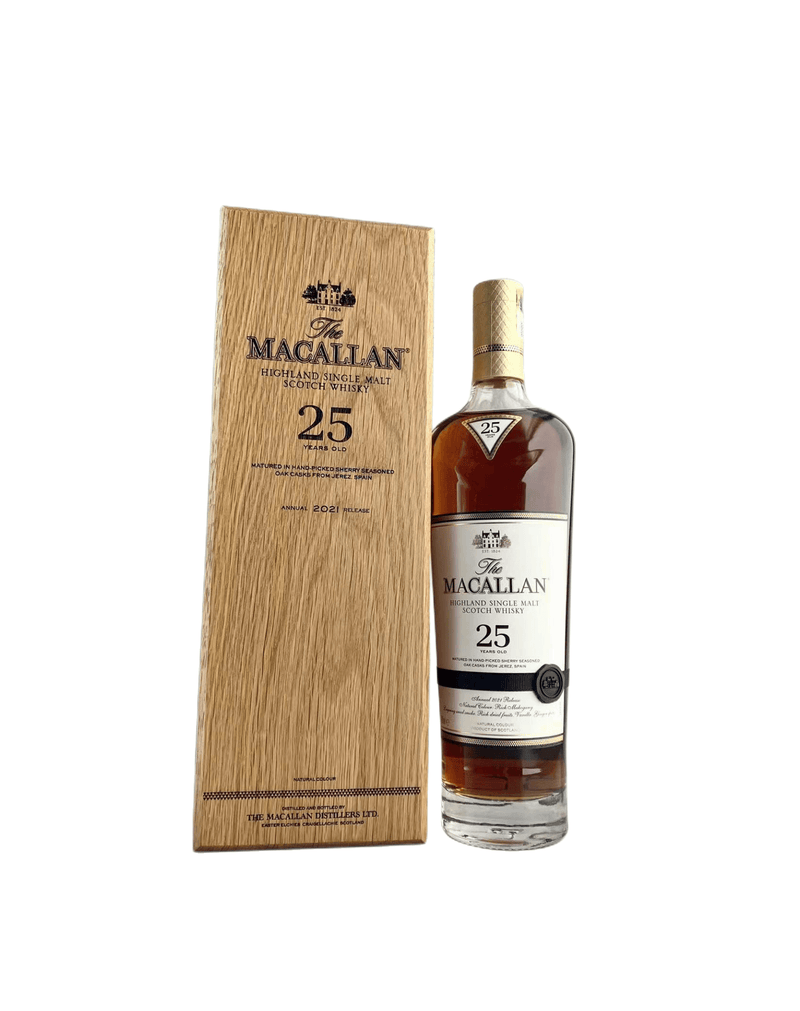 The Macallan 25 Years Old Sherry Oak Single Malt Scotch Whisky 2019 Release 700ml - CG Liquor